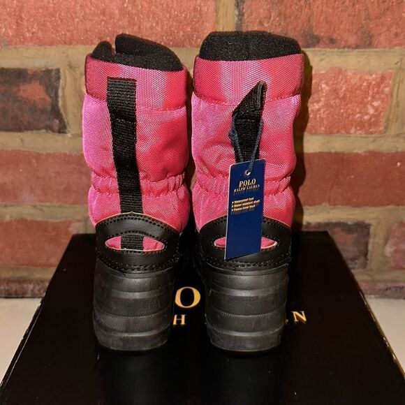 Polo Ralph Lauren hot pink bromlee zip up snow boots. Toddler size 7 - Picture 5 of 12